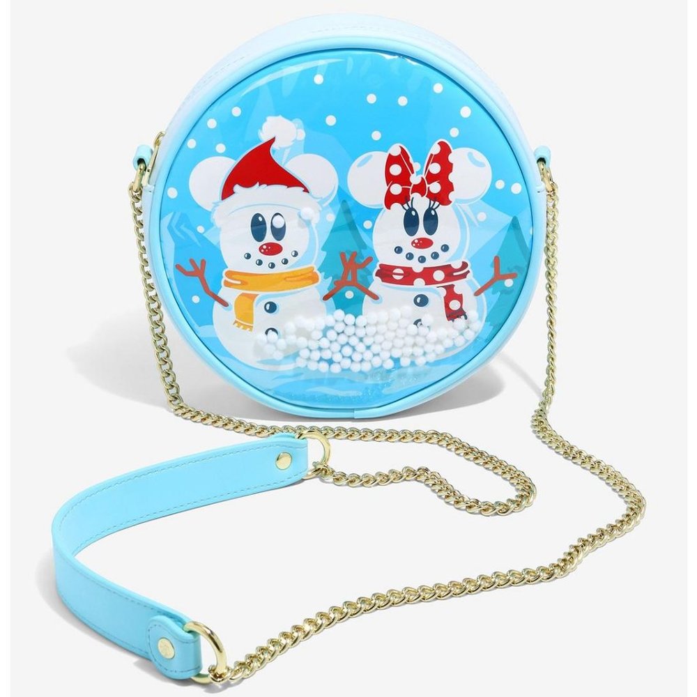 HP🎊🎄Loungefly Minnie & Mickey Snow Globe Crossbody bag